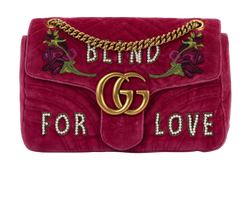 Embellished 'Blind For Love' Marmont, Velvet, Pink, 443496 213048, DB, 2*